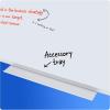 imageMead Dry Erase White Board 72 x 48 Magnetic Whiteboard for Horizontal or Vertical Mount WhiteSilver SM8535848W x 36H