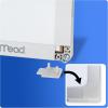 imageMead Dry Erase White Board 72 x 48 Magnetic Whiteboard for Horizontal or Vertical Mount WhiteSilver SM8535872W x 48H