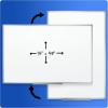 imageMead Dry Erase White Board 72 x 48 Magnetic Whiteboard for Horizontal or Vertical Mount WhiteSilver SM8535896W x 48H