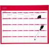 imageMead Organizher Write N Wipe Weekly Undated DryErase Calendar 15 x 4 Inches Coral 98129CORLCoral