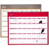 imageMead Organizher Write N Wipe Weekly Undated DryErase Calendar 15 x 4 Inches Coral 98129CORLPurple