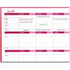 imageMead Organizher Write N Wipe Weekly Undated DryErase Calendar 15 x 4 Inches Coral 98129CORLPurple
