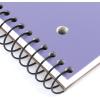 imageMead Spiral Notebook 1 Subject Wide Ruled Paper Plastic Cover 8 x 1012 100 Sheets Pastel Blue 930092GPastel Lilac