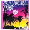 imageMead Trapper Keeper Round Ring Binder 15 Inch Fashion Palm Trees Doodle Design Plum 73429Doodle Design