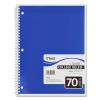 imageMead 05512 Spiral Bound Notebook Perforated College Rule 105 x 75 White 70 Sheets