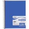 imageMead Spiral Notebooks 3 Subject Wide Ruled Paper 120 Sheets 1012 x 712 Red Green Blue 3 Pack 7317902 Blue