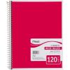 imageMead Spiral Notebooks 3 Subject Wide Ruled Paper 120 Sheets 1012 x 712 Red Green Blue 3 Pack 7317903 Red