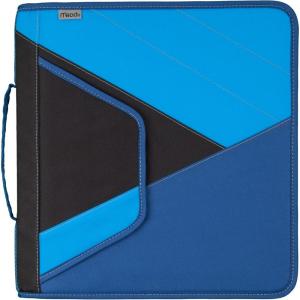 imageMead 2 Inch Zipper Binder with Handle Includes Interior and Exterior Pockets Blue 72763Blue