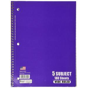 imageMead 8 in W x 1012 in L Wide Ruled Spiral Notebook