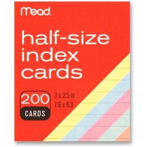 imageMead Colored Index Cards 3 X 25 Inches 63039