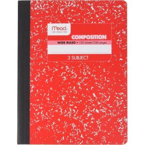 imageMead Square Deal Color Composition Book 3 Subject 120 Sheets Color Selected For You 1 Count 09950