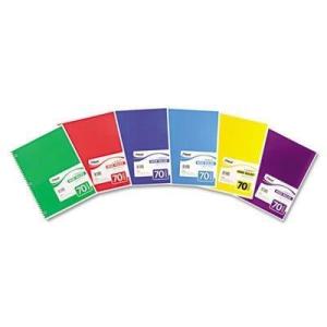 imageSpiral Bound SingleSubject Wide Rule Notebook  WideMargin Rule 8 x 1012 White 70 Sheetspadsold in packs of 3