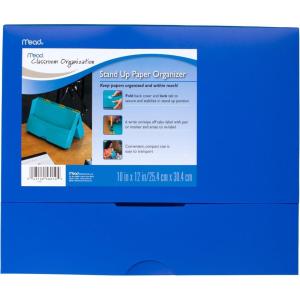imageMead Stand Up Paper Organizer Blue 72278Blue