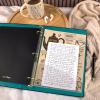 imageMead Binder 975 x 125 ORings PreFilled with 32Page Notebook Elastic Closure Black WV0060F