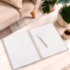 imageMead Spiral Notebook 9 x 11 160 Pages Hardcover West Village White Floral WV0059F