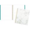 imageMead Spiral Notebook 9 x 11 160 Pages Hardcover West Village White Floral WV0059F