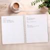 imageMead Spiral Notebook 9 x 11 160 Pages Hardcover West Village White Floral WV0059F