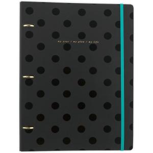 imageMead Binder 975 x 125 ORings PreFilled with 32Page Notebook Elastic Closure Black WV0060F