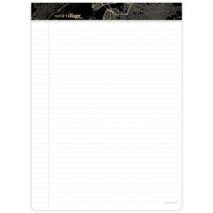 imageMead Notepad Wide Ruled 85 x 1075 Paper Legal Pad 80 Sheets West Village WV0056F